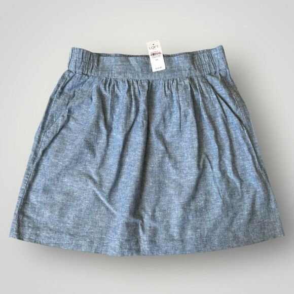 5 for $40 NWT Loft Skirt Short Women Size XS Blue - Picture 1 of 6